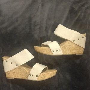 Lucky Brand, Two Strap Wedge Sandels